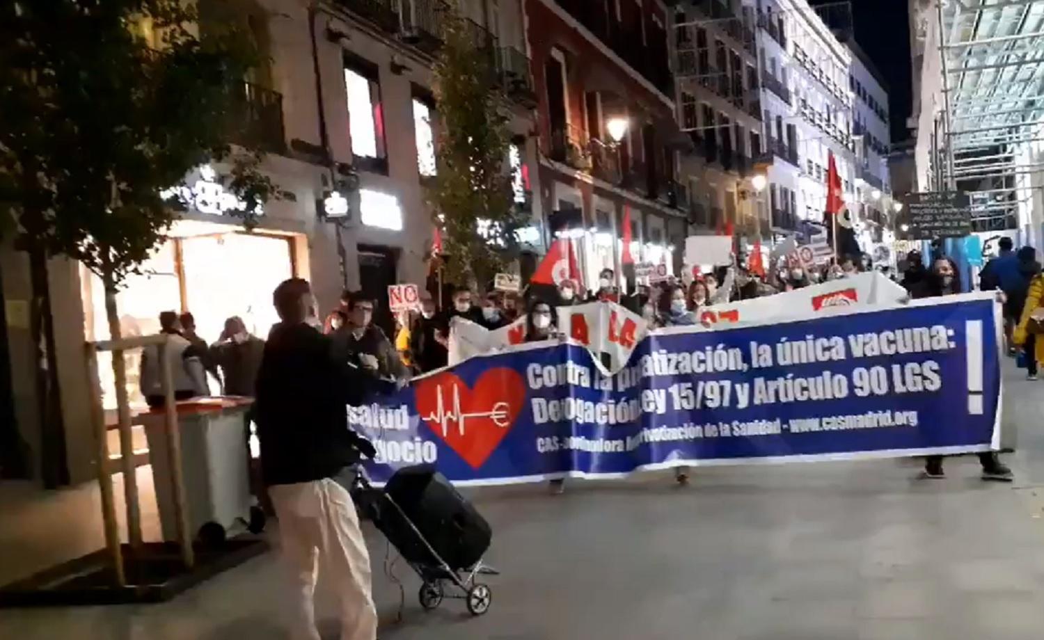 Manifestaciones en 40 ciudades en defensa de la sanidad pública. Fuente: Redes.