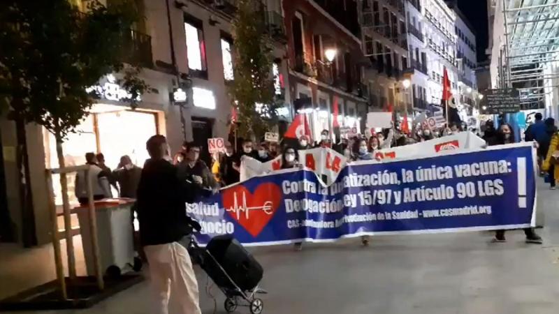 Manifestaciones en 40 ciudades en defensa de la sanidad pública. Fuente: Redes.