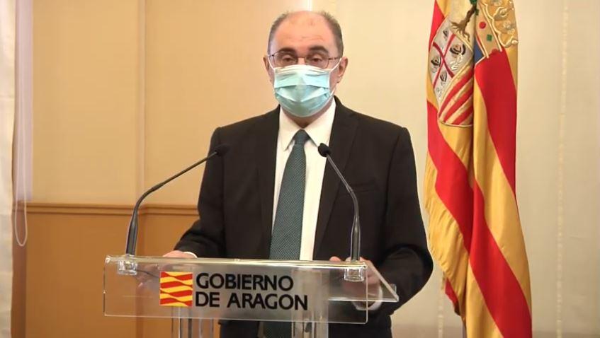 El presidente de Aragón, Javier Lambán