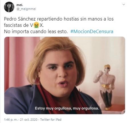 meme mocion censura vox 4