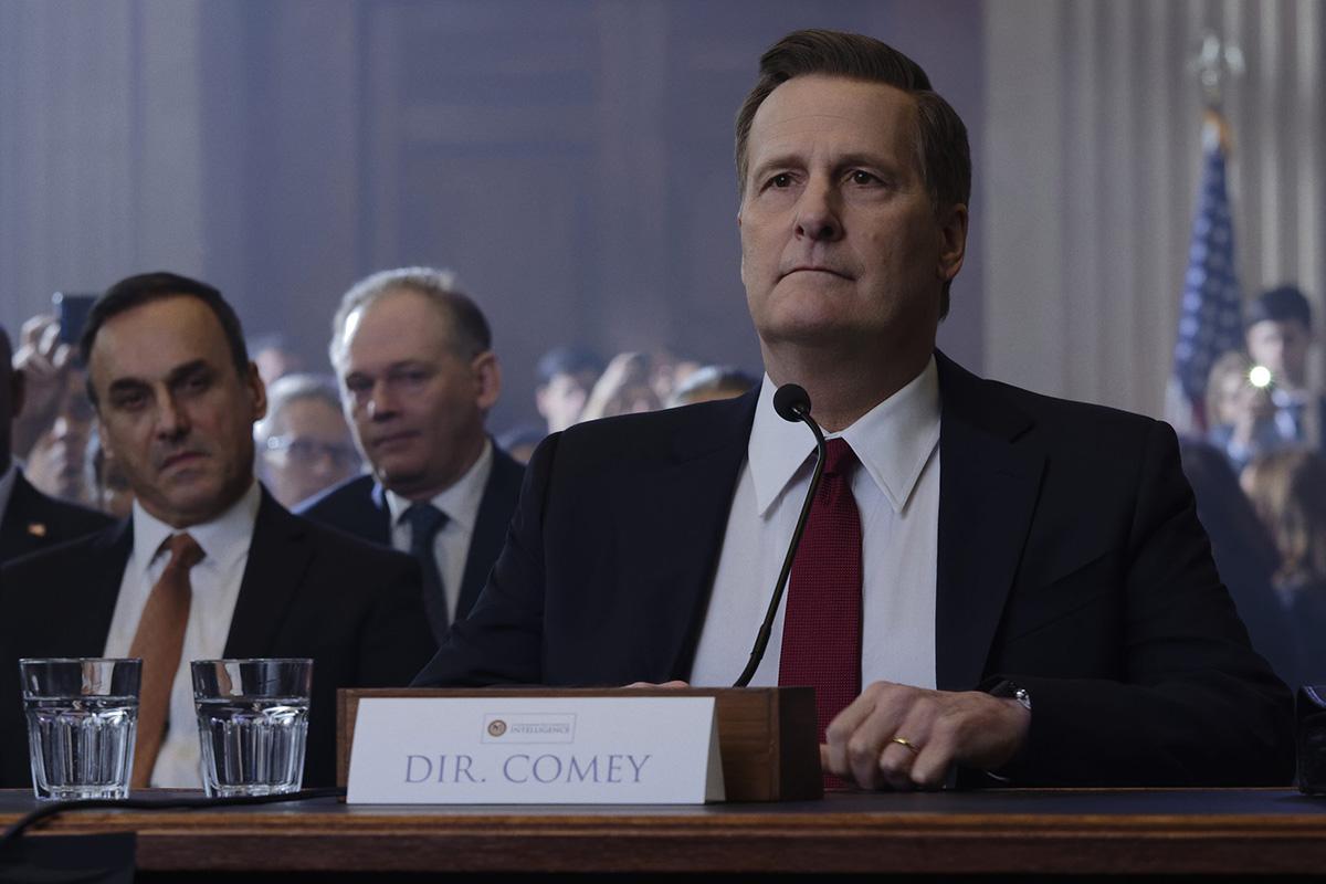 Jeff Daniels, como Comey, en la serie de Movistar +