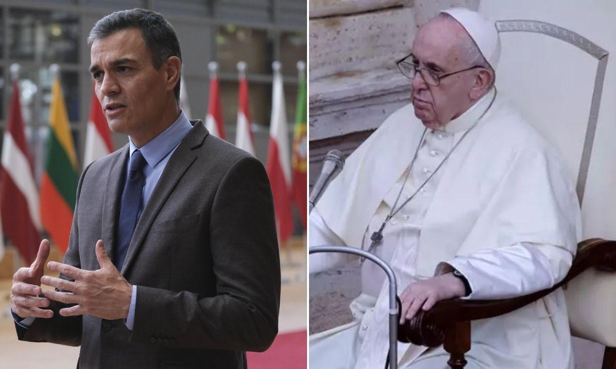 Pedro Sánchez visita al Papa Francisco en el Vaticano