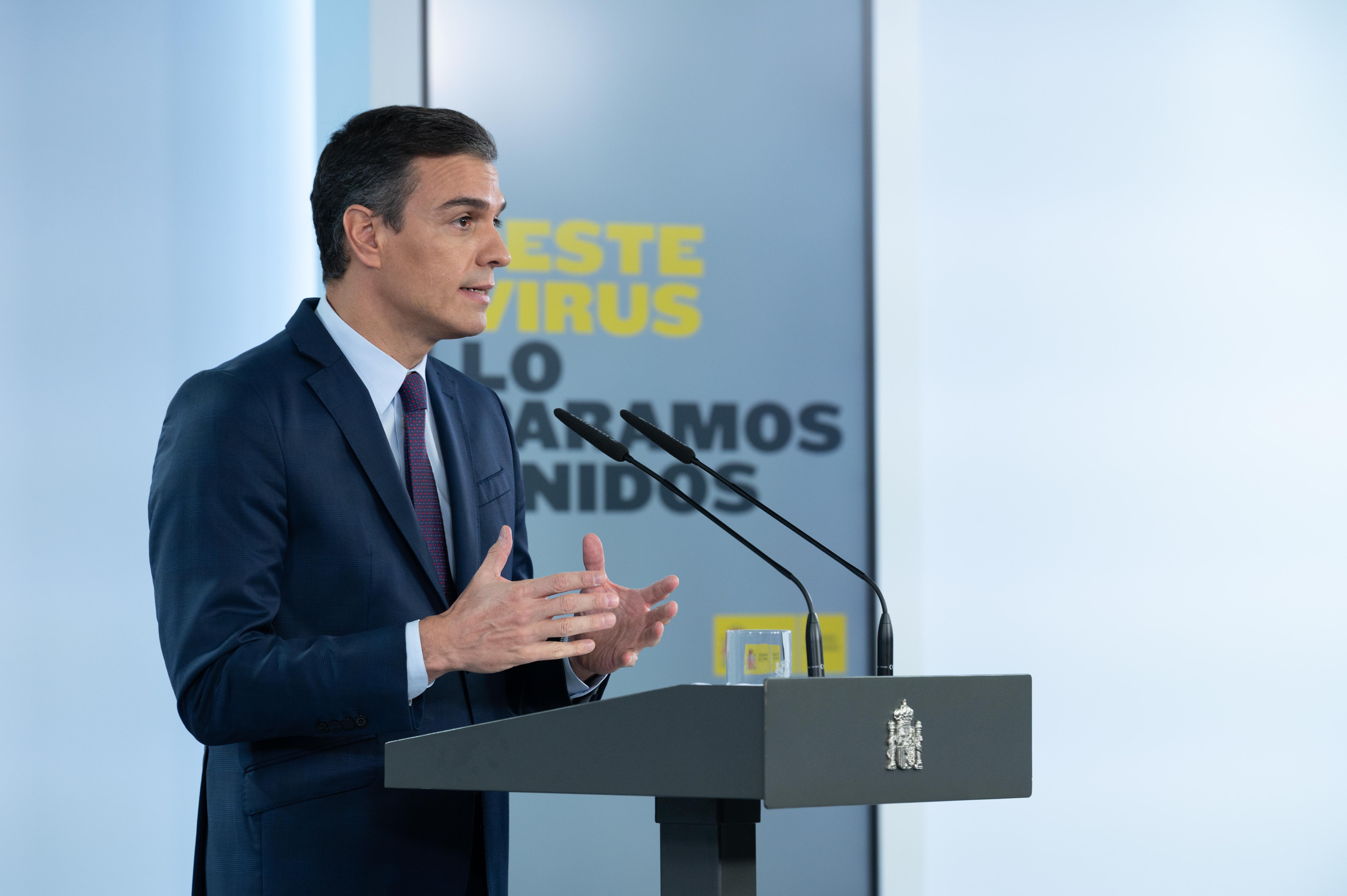 El presidente del Gobierno, Pedro Sánchez