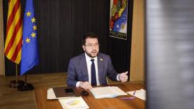 El vicepresidente de la Generalitat, Pere Aragonès, durante la Conferencia de Presidentes autonómicos