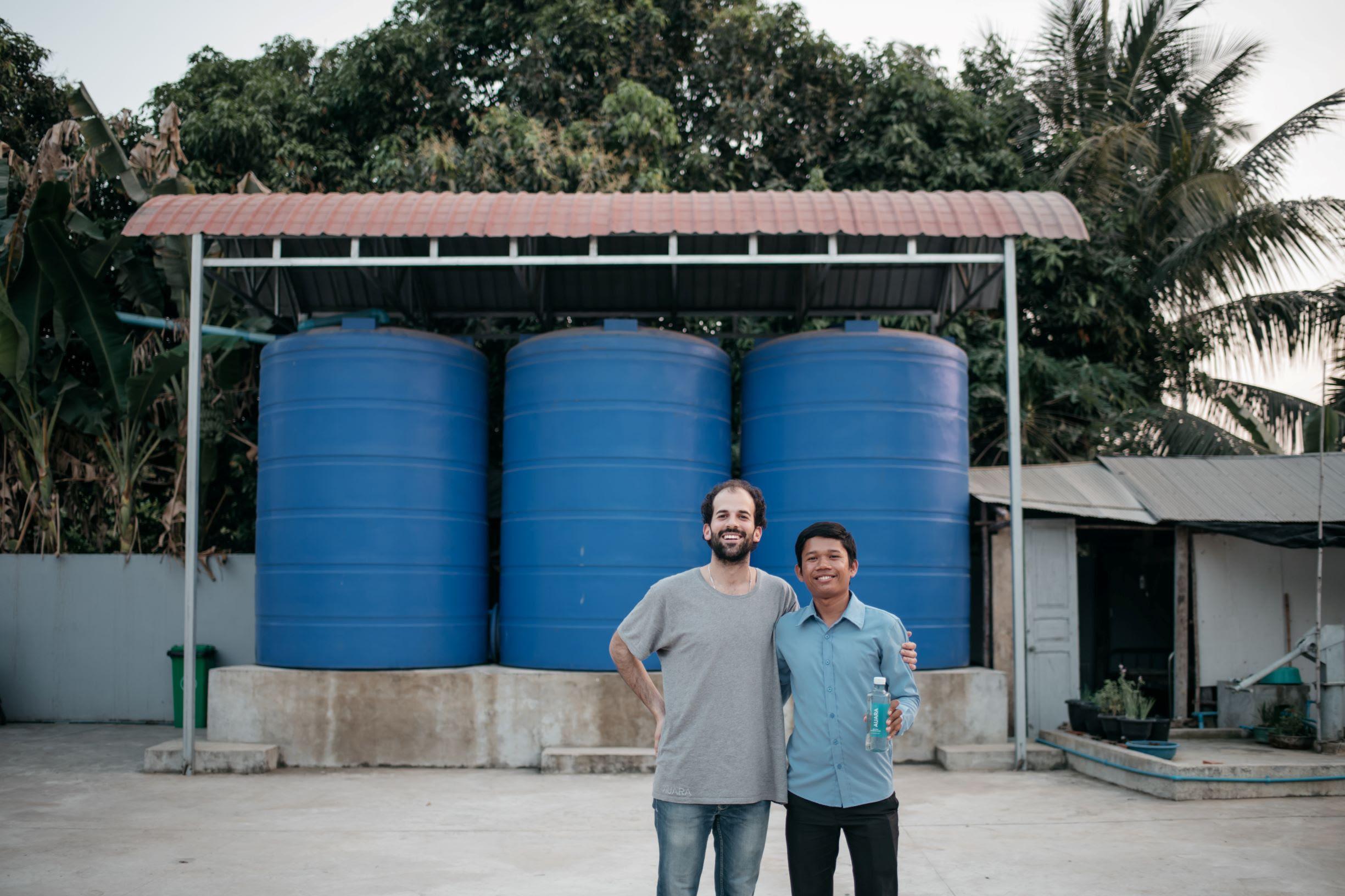Los tanques de agua potable de AUARA