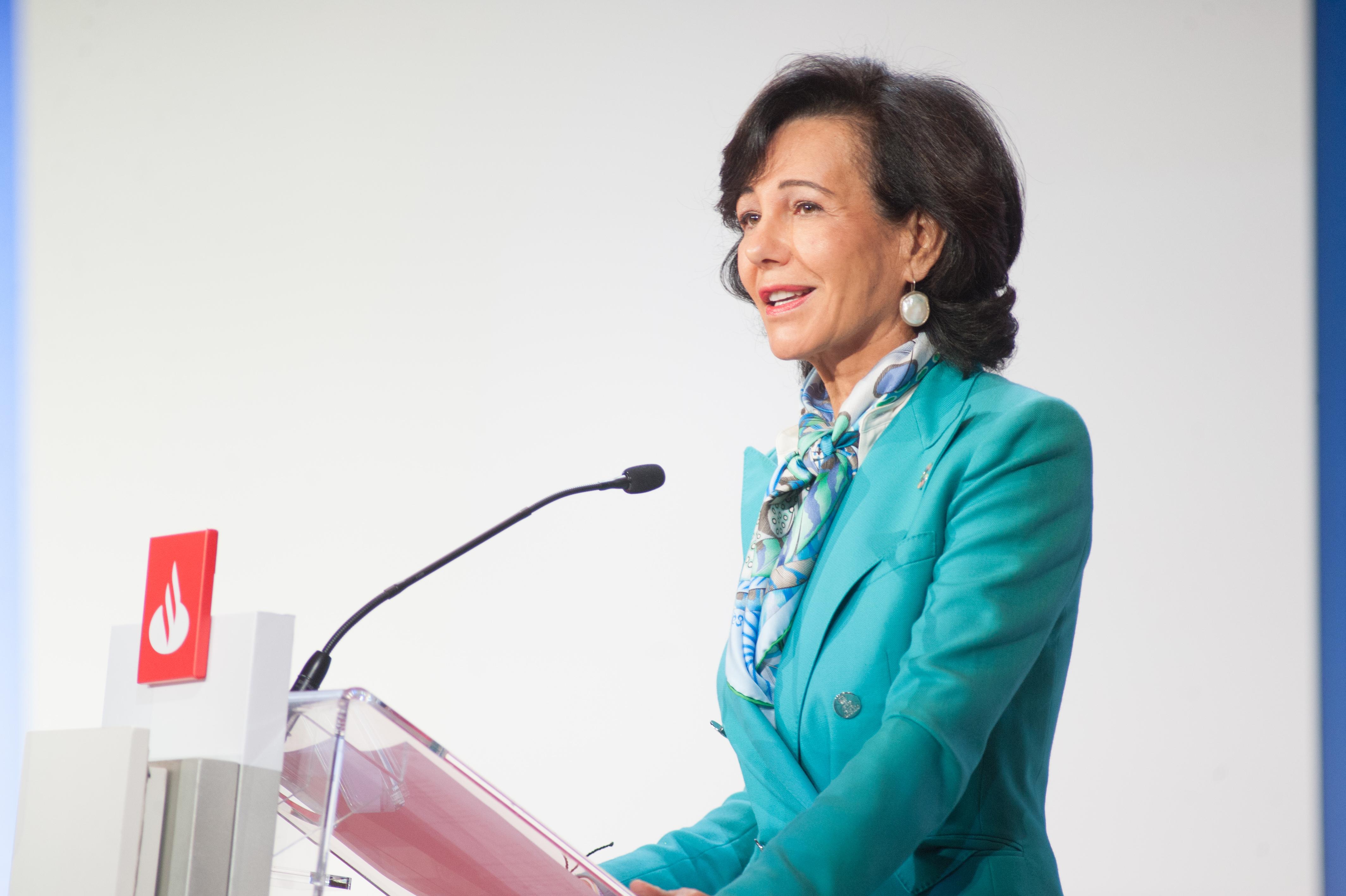 La presidenta de Banco Santander, Ana Botín. 