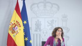 La ministra de Hacienda, María Jesús Montero, en la rueda de prensa posterior al Consejo de Ministros. Europa Press