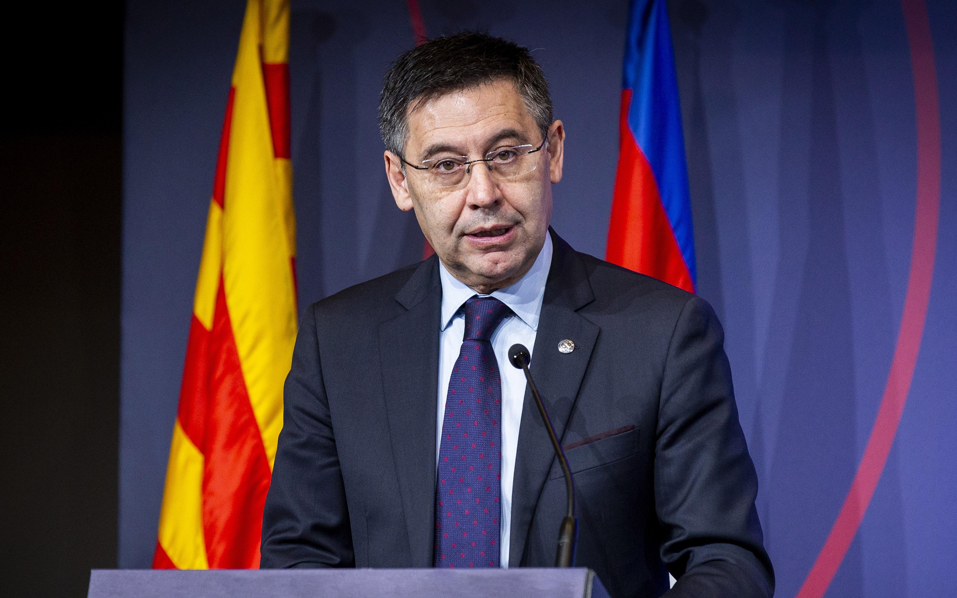 El expresidente del F.C. Barcelona, Josep María Bartomeu. F.C. Barcelona.