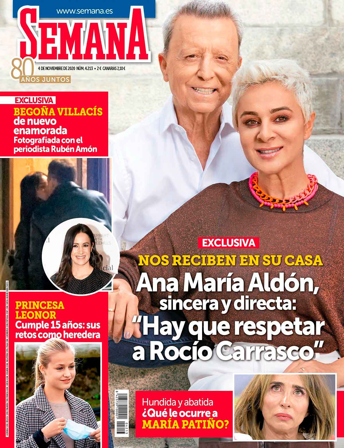 portada semana ruben amon begona villacis beso