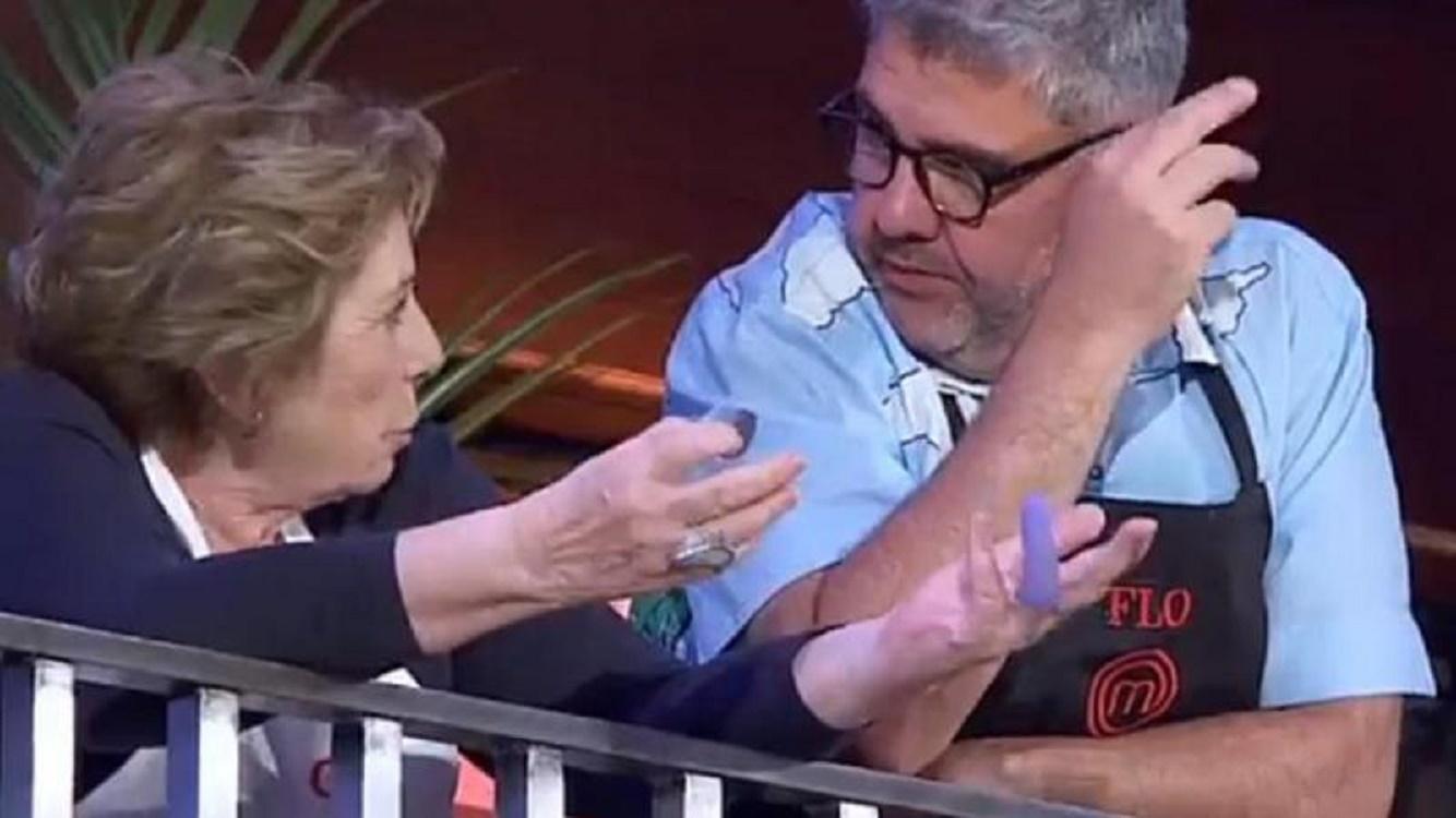 Celia Villalobos y Florentino Fernández en 'Masterchef Celebrity'