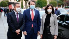 Los presidentes de la Comunidad de Madrid, Isabel Díaz Ayuso, de Castilla y León, Alfonso Fernández Mañueco, y de Castilla La Mancha, Emiliano García Page, mantienen un reunión en Ávila.