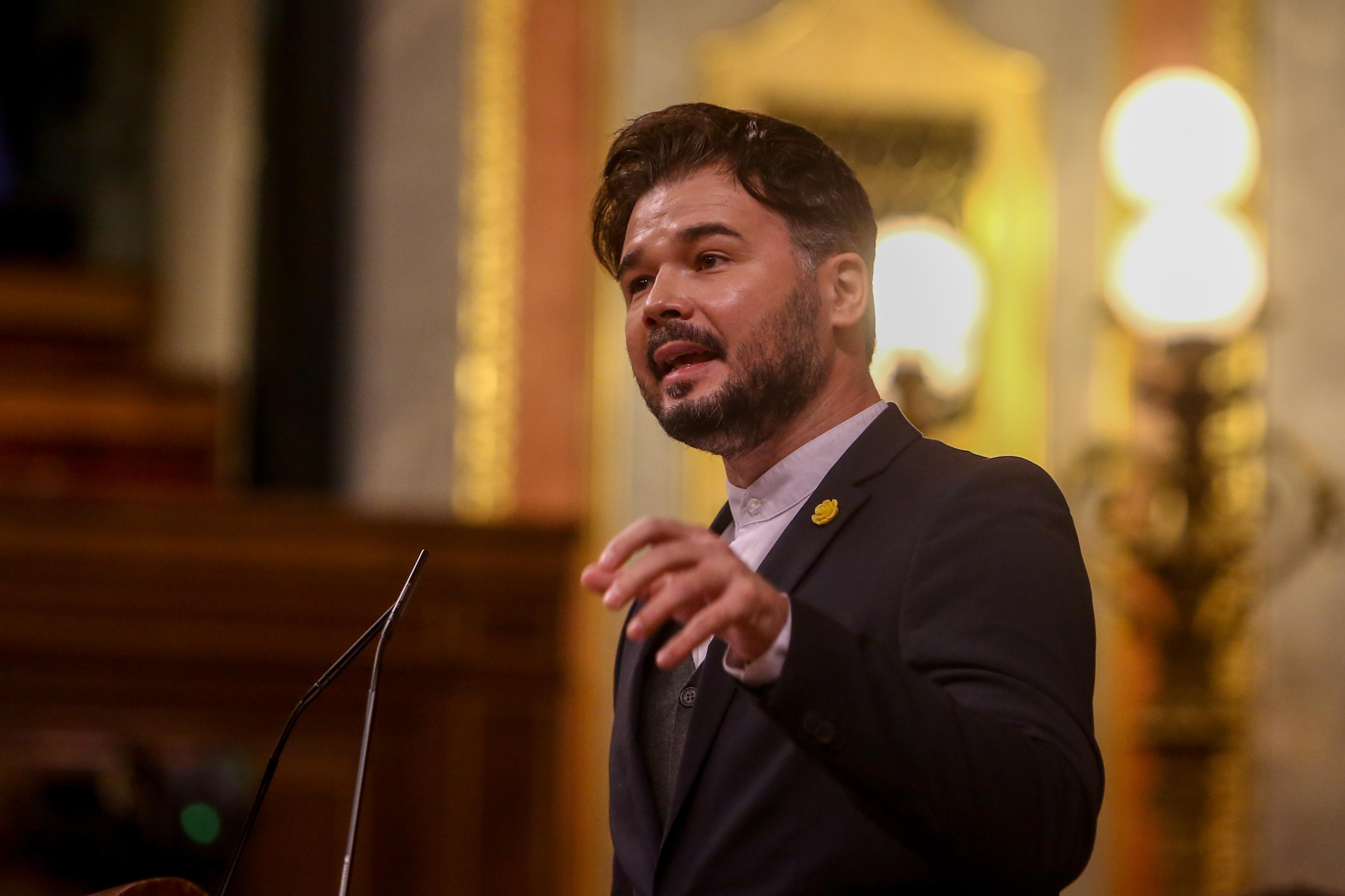 El portavoz de Esquerra Republicana (ERC) en el Congreso, Gabriel Rufián