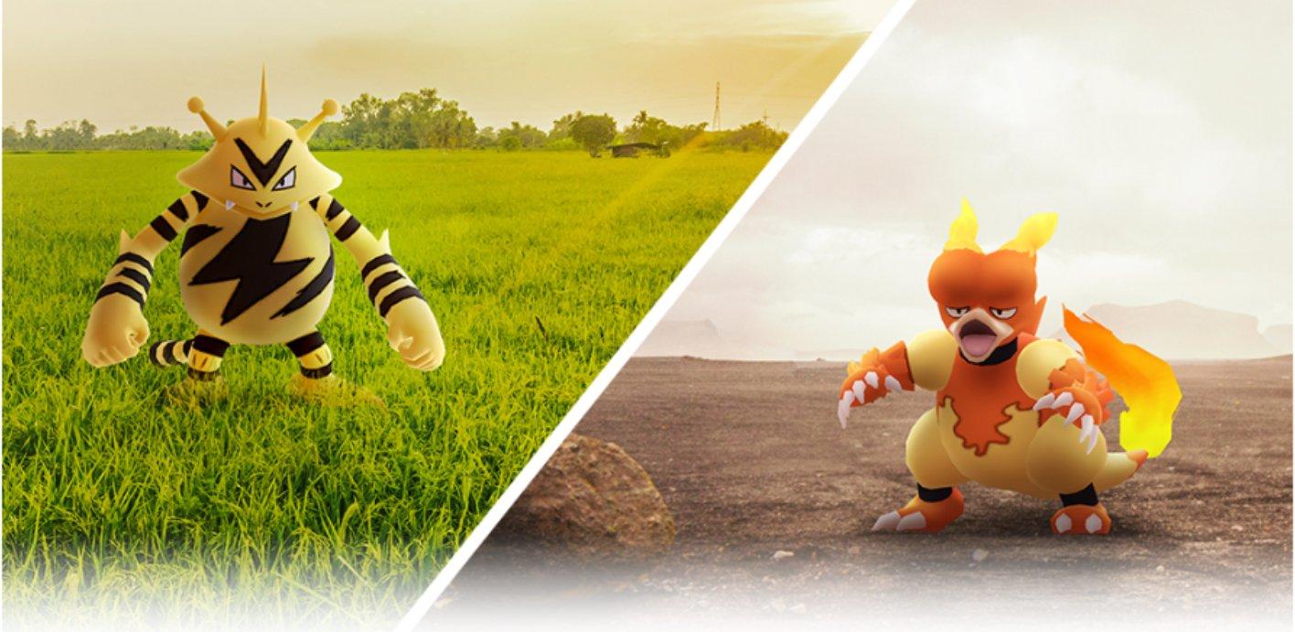 Electabuzz y Magmar protagonistas del primer mes con dos Community Day en Pokémon GO