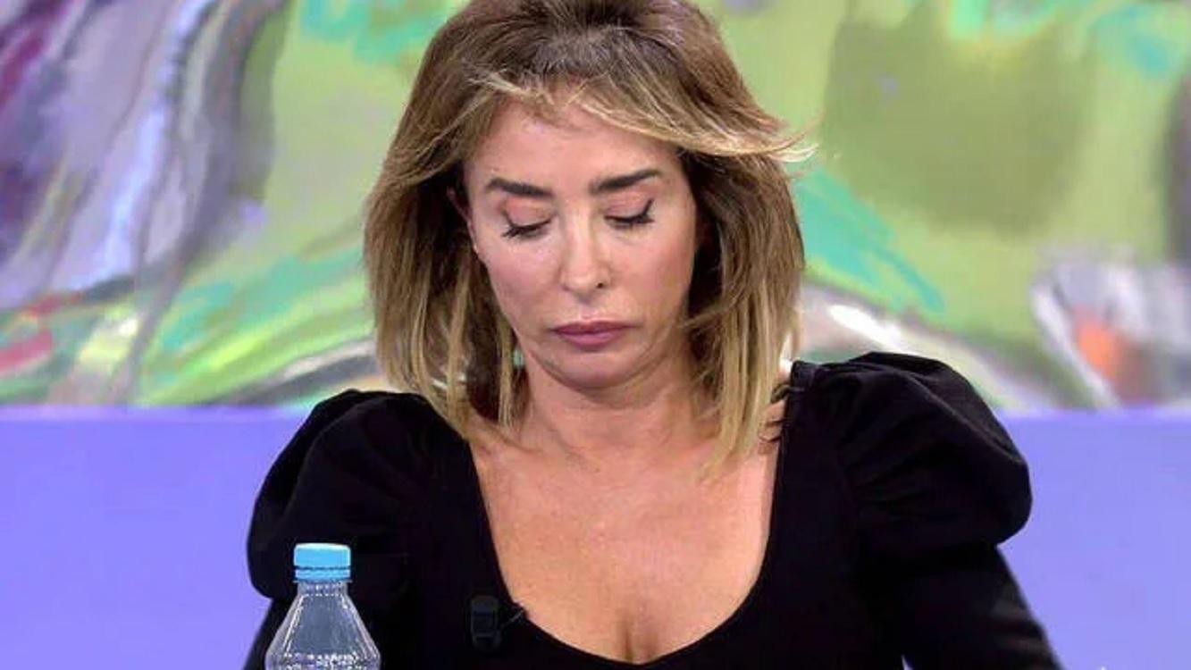 María Patiño se rompe. Mediaset.