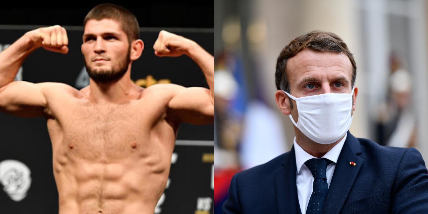 Khabib Nurmagomedov y Emmanuel Macron. Fuente: elaboración propia.