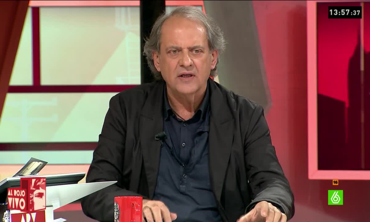 Javier Arcoa en un programa de La Sexta.