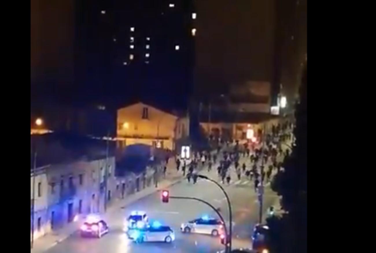 Protestas en Burgos contra las restricciones para contener la pandemia. 