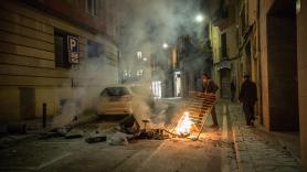 Altercados en Barcelona en las protestas contras las restricciones para controlar la pandemia