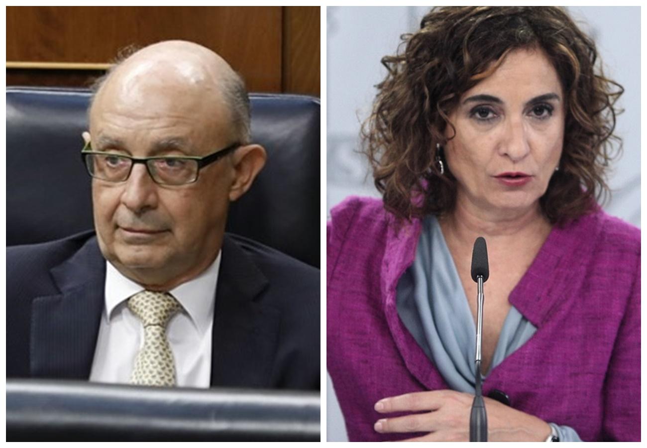 Cristóbal Montoro y María Jesús Montero