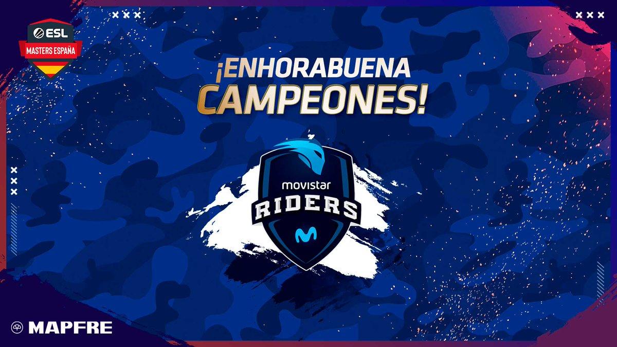 Movistar Riders levanta el título de la ESL Masters España de CSGO