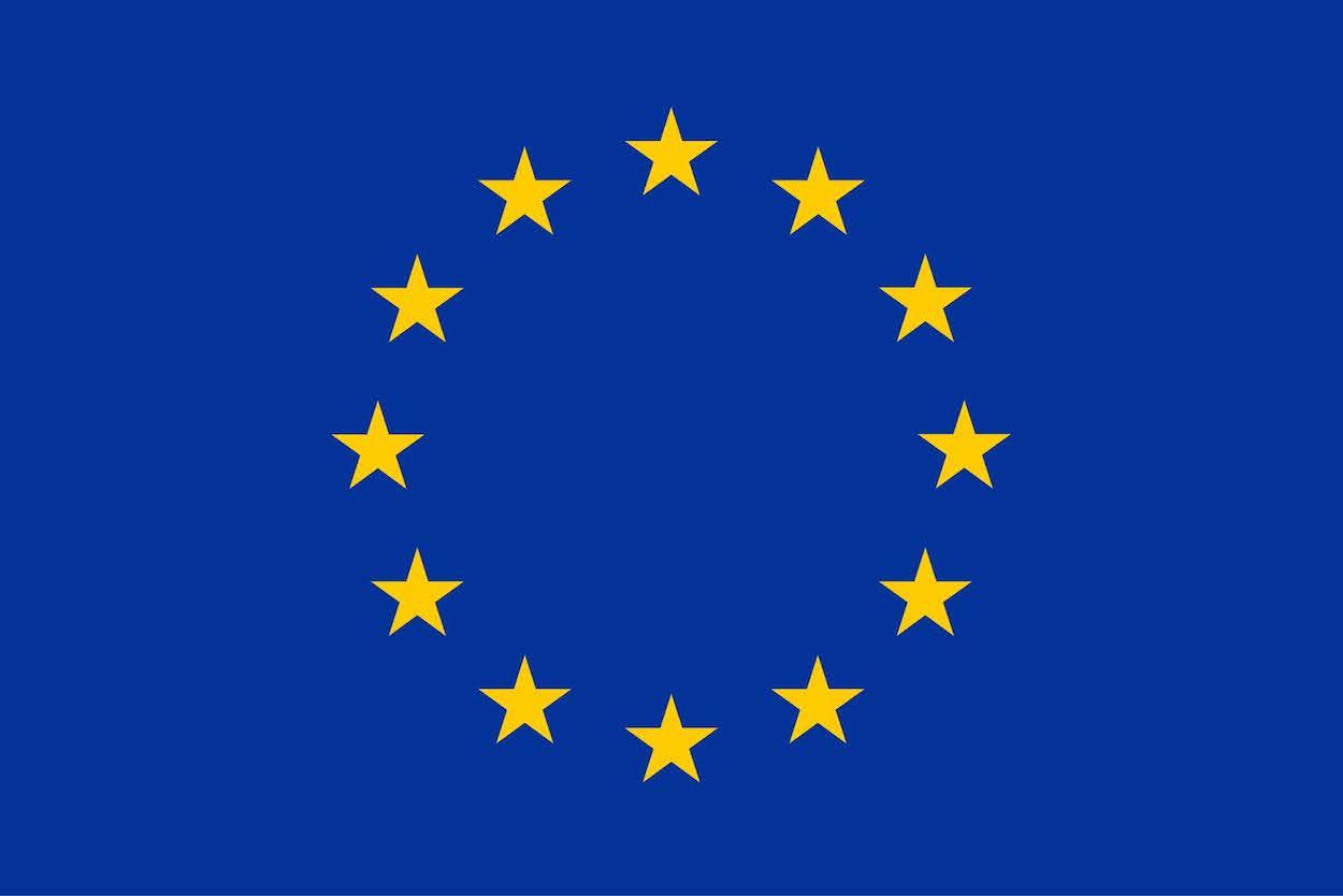 La bandera europea.