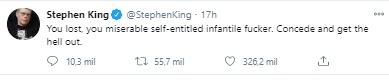 Mensaje de Stephen King a Donald Trump