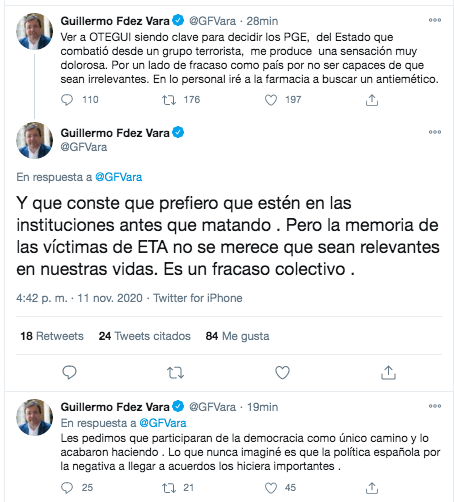 Fernández Vara, sobre Otegi Fernández Vara, sobre Otegi
