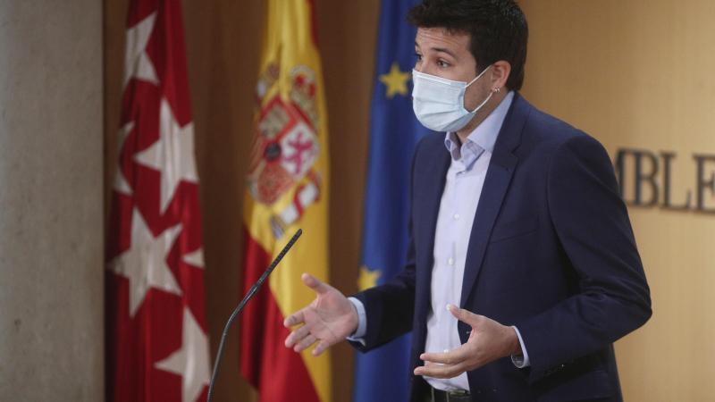 El portavoz de Más Madrid en la Asamblea de Madrid, Pablo Gómez Perpinyá