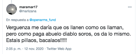 Tuit ultraderecha sobre George Soros 2