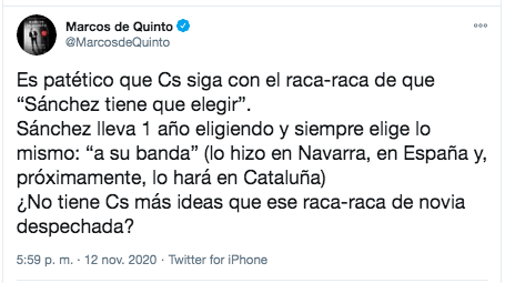 Marcos de Quinto sobre Cs