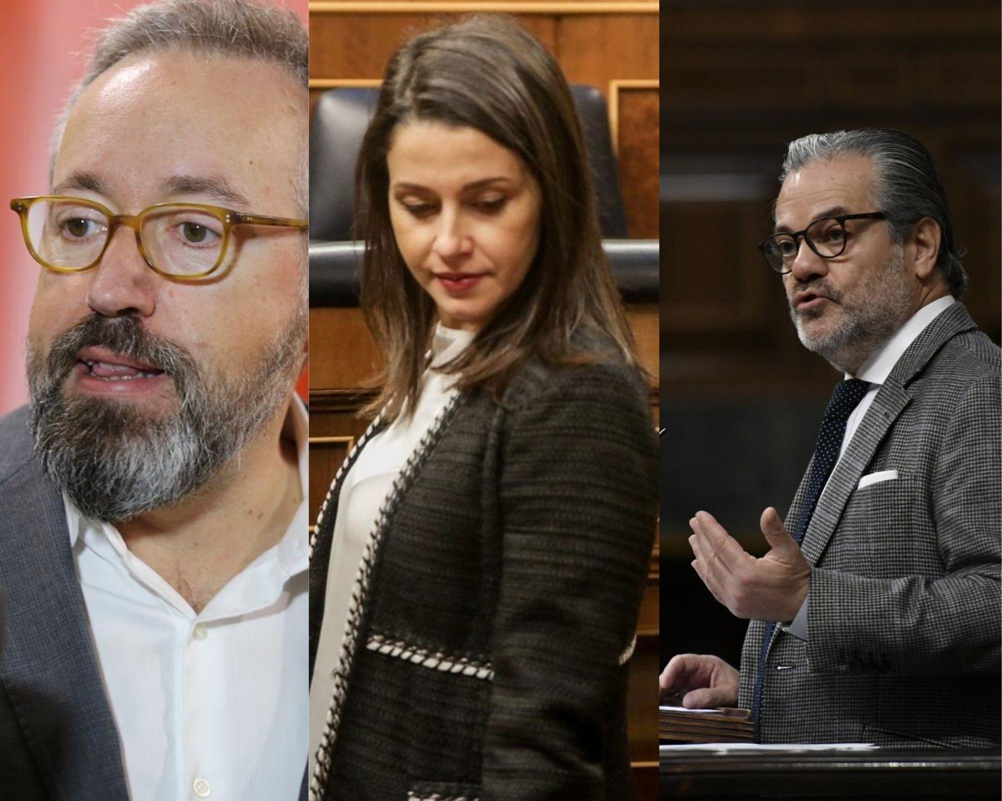 Juan Carlos Girauta, Inés Arrimadas y Marcos de Quinto