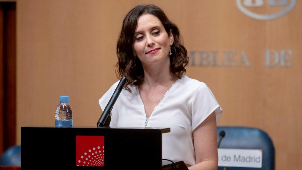 La presidenta de la Comunidad de Madrid, Isabel Díaz Ayuso